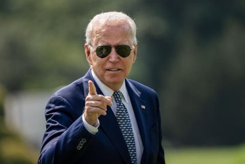 El presidente de EE.UU., Joe Biden, llega a la Casa Blanca, este 10 de agosto de 2021, en Washington. 