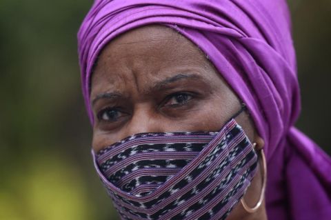 La directora de ONU mujeres, Phumzile Mlambo-Ngcuka, durante una entrevista con Efe, el 30 de marzo de 2021 en Ciudad de México (México). 