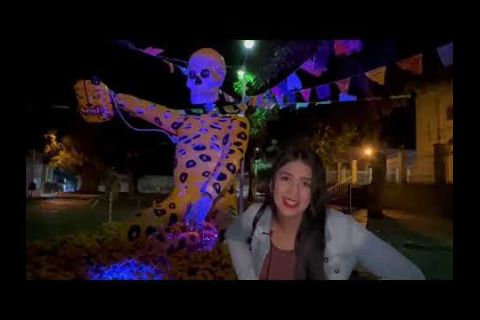 Embedded thumbnail for Instalan calaveras gigantes en el centro de México previo al Día de Muertos