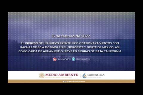 Embedded thumbnail for Pronóstico del Tiempo 15 de febrero de 2022