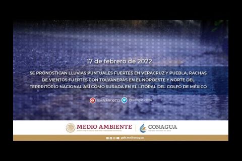 Embedded thumbnail for Pronóstico del Tiempo 17 de febrero de 2022