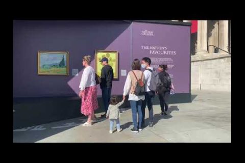 Embedded thumbnail for El arte de la National Gallery luce al aire libre en el centro de Londres