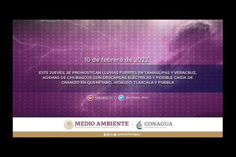 Embedded thumbnail for Pronóstico del Tiempo 10 de febrero de 2022