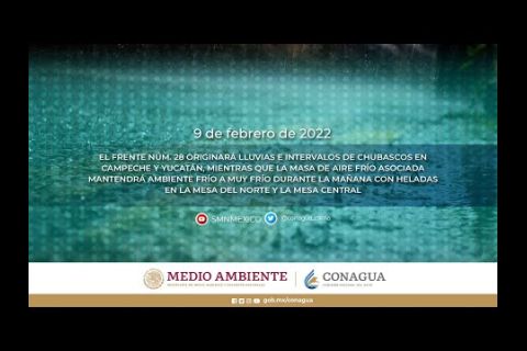 Embedded thumbnail for Pronóstico del Tiempo 9 de febrero de 2022