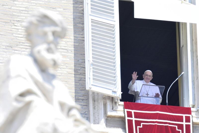 Pope Francis leads the Angelus prayer 01 070822