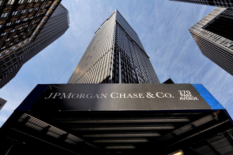 Edificio del JPMorgan Chase en Nueva York, Nueva York, EE. UU., 16 de abril de 2009 (reeditado el 19 de abril de 2021).