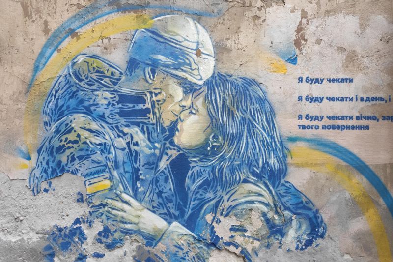 El arte callejero ucraniano busca capturar la memoria de la guerra 01 310123