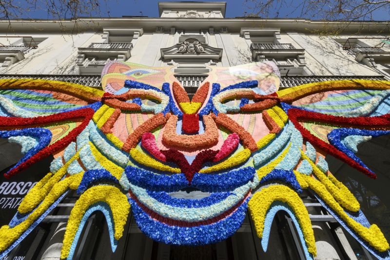 Más de 22.000 flores naturales adornan Casa de México en Madrid por primavera 01 220323