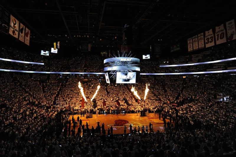 Vista general del American Airlines Arena en Miami, Florida (EE.UU.).