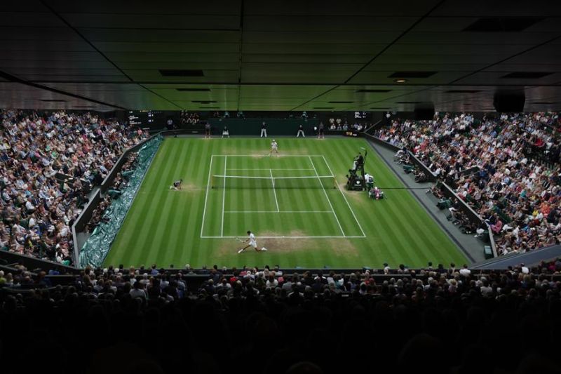 Vista general de la pista central de Wimbledon. EFE
