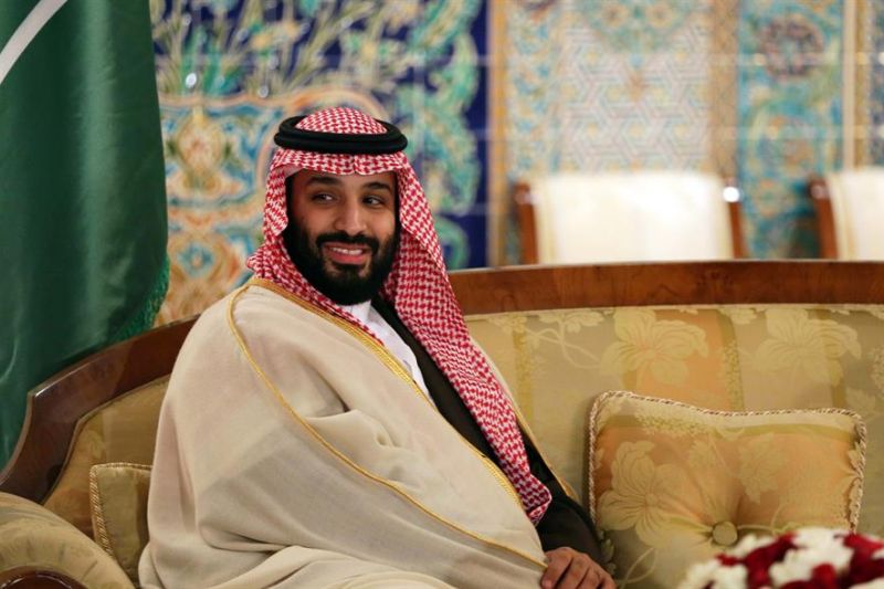 El príncipe heredero de Arabia Saudí, Mohamed bin Salman,)