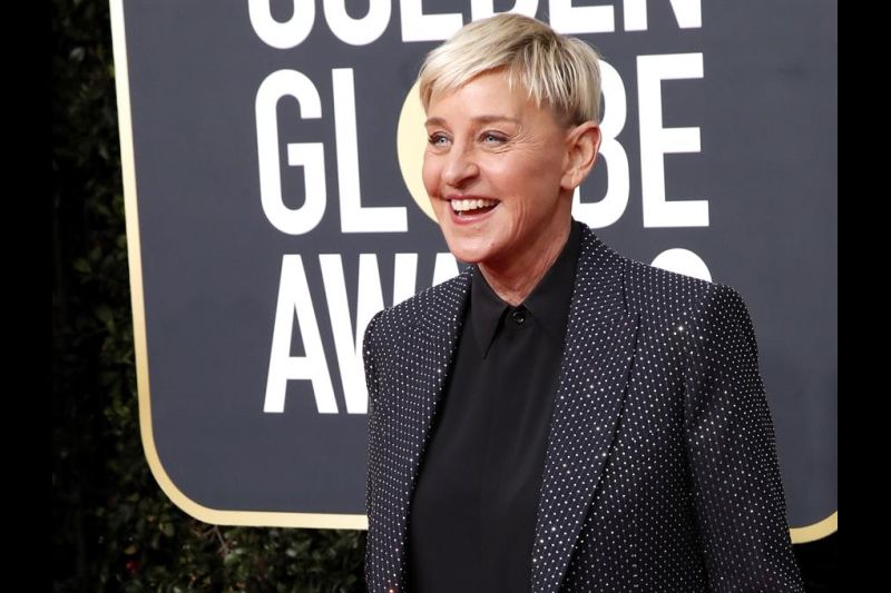 Fotografía de archivo del 5 de enero de 2020 que muestra a la presentadora y personalidad televisiva estadounidense DeGeneres durante la edición 77 de los premios Globo de Oro. EFE/ Nina Prommer ARCHIVO