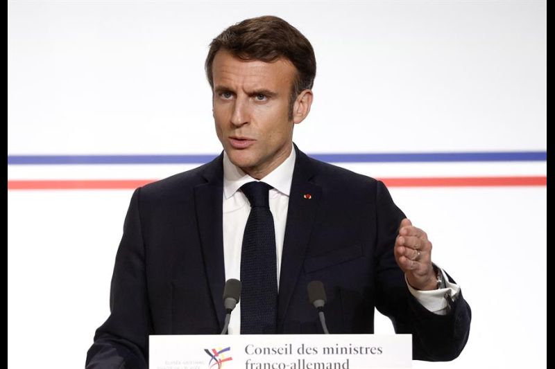 Imagen de Archivo del presidente francés, Emmanuel Macron.01 030223