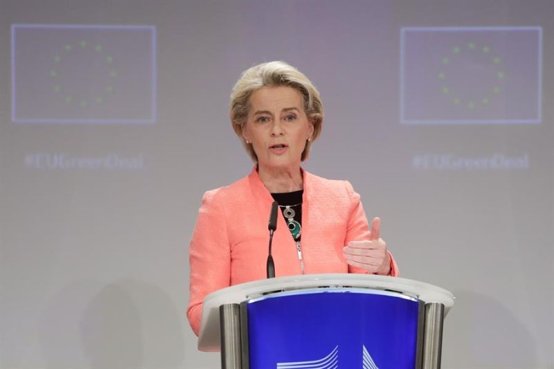 La presidenta de la Comisión Europea (CE), Ursula von der Leyen.