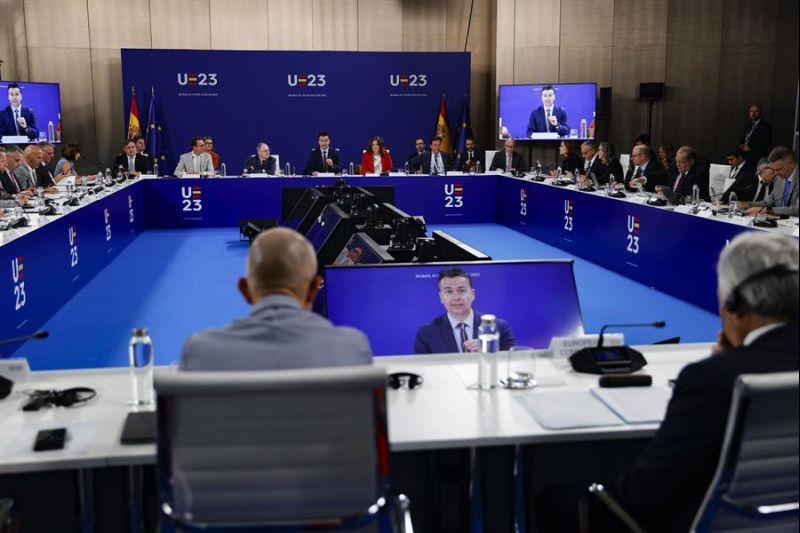 Jornada de clausura de la Reunión Informal Ministerial de Consumo e Industria/Mercado Interior, que se celebra en el marco de la Presidencia española de la Unión Europea en la ciudad española de Bilbao. EFE/ Luis Tejido