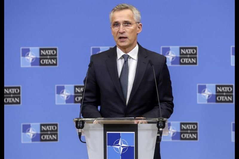 El secretario general de la OTAN, Jens Stoltenberg, en la sede de la Alianza en Bruselas, este jueves.