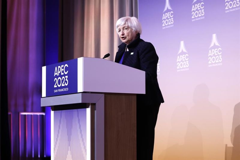 La secretaria del Tesoro estadounidense, Janet Yellen,este 13 de noviembre de 2023. EFE/EPA/John G. Mabanglo 01 141123