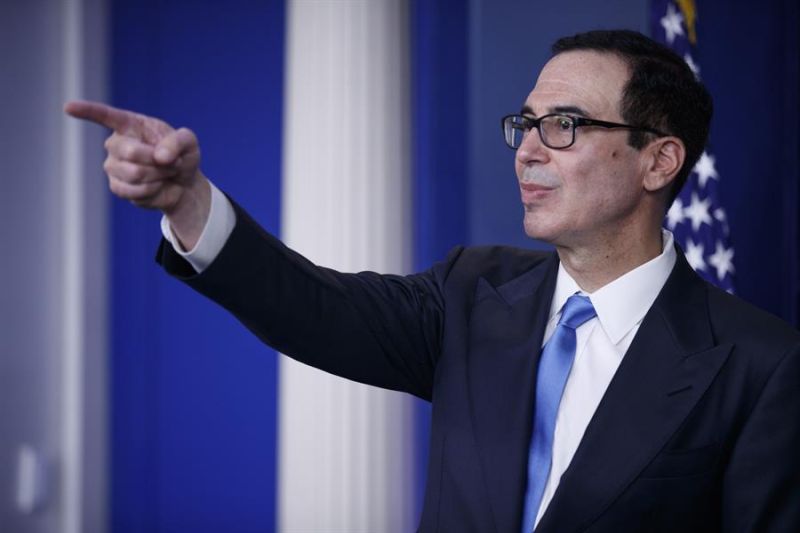 En la imagen, el secretario del Tesoro estadounidense, Steven Mnuchin.