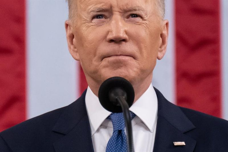El presidente de Estados Unidos, Joe Biden, en su discurso del estado de la Unión, este 1 de marzo de 2022.
