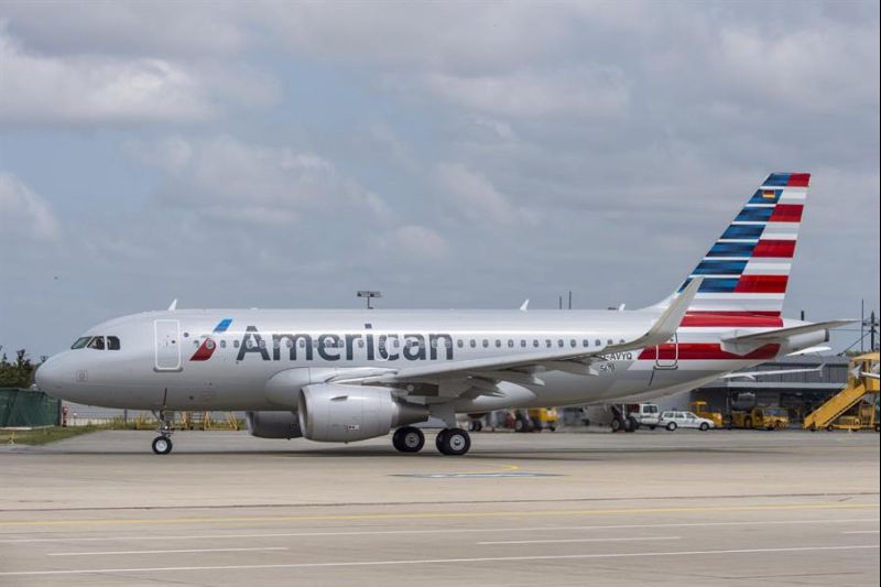 Una fotografía cedida por American Airlines sin fechar muestra uno de los Airbus A319.