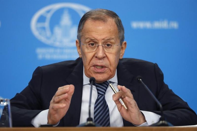 El Ministro de Exteriores de Rusia, Sergei Lavrov, pronuncia su rueda de prensa anual en Moscú. 01 180123
