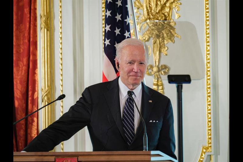 El presidente de EEUU, Joe Biden, en la conferencia de prensa que ha ofrecido este lunes en Tokio, en el marco de su visita a Japón. 01 230522