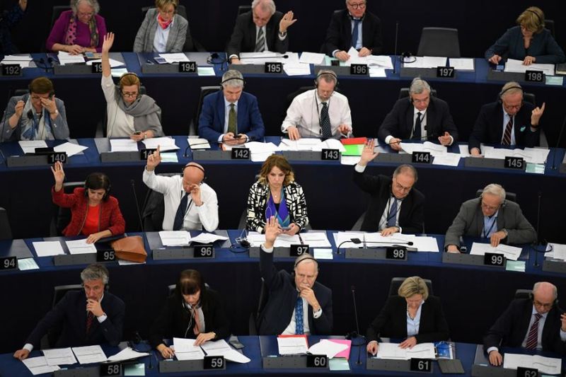 Una sesión del Parlamento Europeo en Estrasburgo. EFE/ Patrick Seeger 01 030323