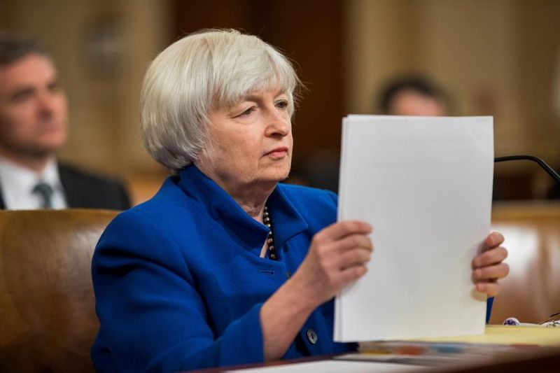 En la imagen, la secretaria del Tesoro de Estados Unidos, Janet Yellen. 