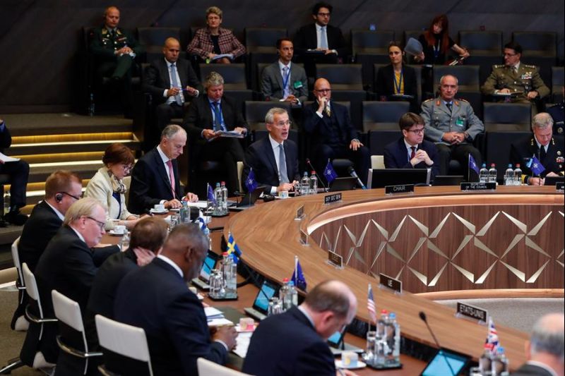 Plenario de la reunión de ministros de Defensa de la OTAN que se celebra en Bruselas. 01 221021
