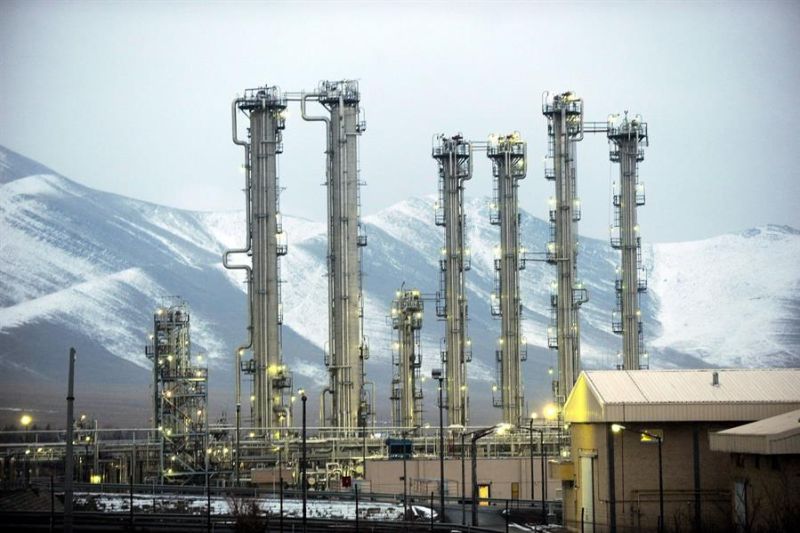 Imagen tomada el 15 de enero de 2011 que muestra el reactor de agua pesada de la ciudad de Arak (Irán). 