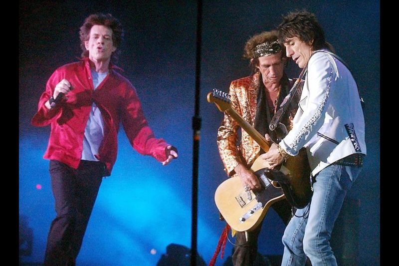 Los Rolling Stones, durante un concierto.