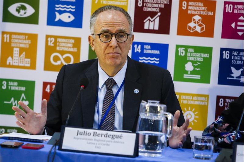 El representante regional de la Organización de las Naciones Unidas para la Alimentación y la Agricultura (FAO) para América Latina y el Caribe, Julio Berdegué, en una fotografía de archivo. EFE/Alberto Peña