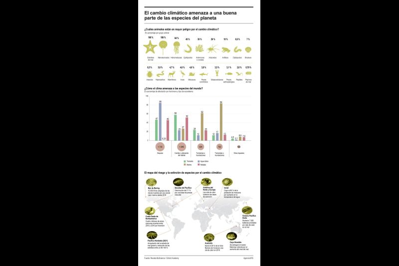 El cambio climático amenaza a una buena parte de las especies del planeta 01230525