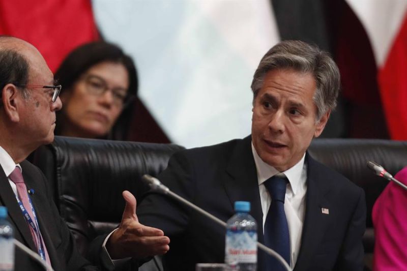 06/10/2022 12:00 (UTC -05:00) Crédito: (EPA) EFE Fuente: EFE Autor: Paolo Aguilar Temática: Disturbios y conflictos » Crisis Política » Asuntos exteriores El secretario de Estado de Estados Unidos, Antony Blinken