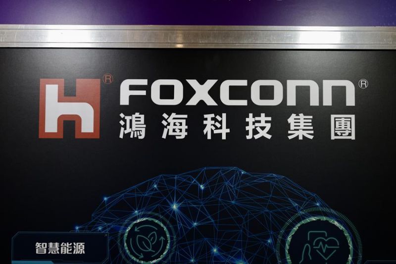 Fotografía de archivo que muestra el logotipo de Foxconn. EFE/EPA/RITCHIE B. TONGO