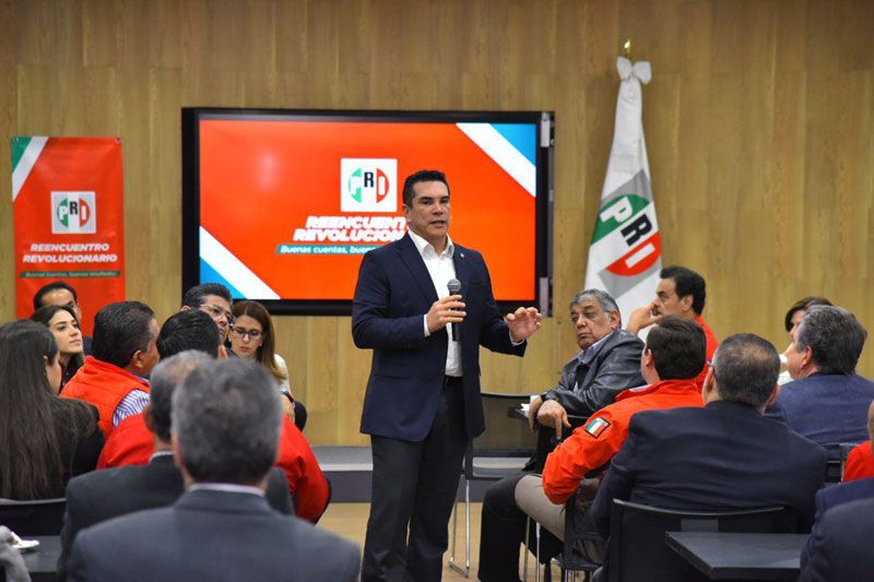 El Presidente del CEN del PRI, Alejandro Moreno.