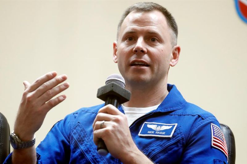 El astronauta Nick Hague.