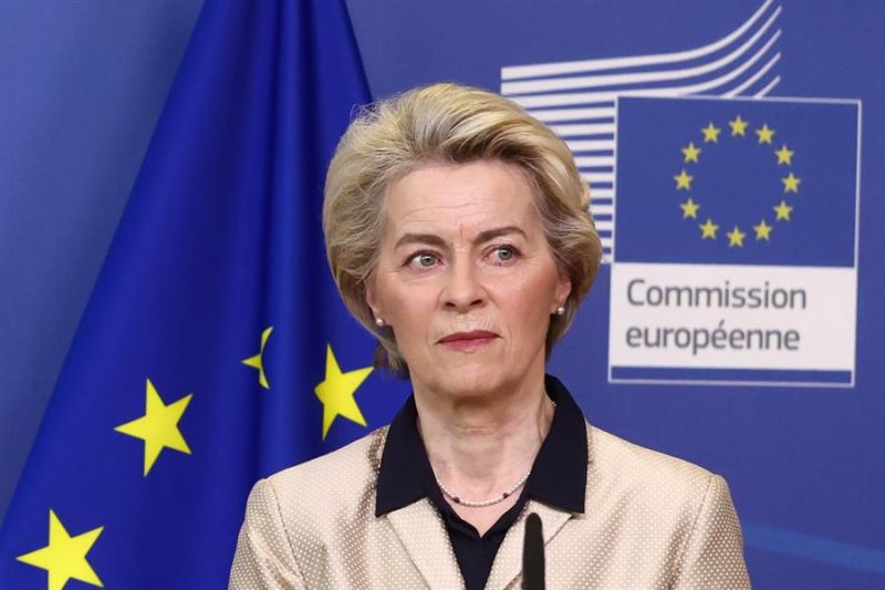 Foto de archivo de la presidenta de la Comisión Europea, Ursula von der Leyen. EFE/EPA/STEPHANIE LECOCQ 01 240223