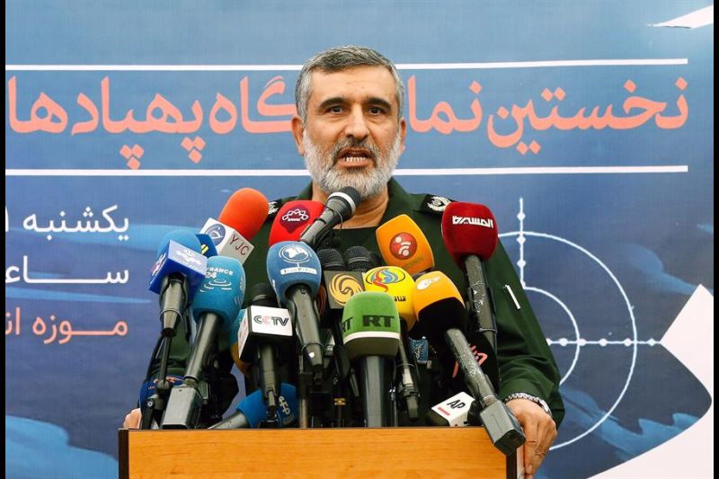 Comandante de la Fuerza Aeroespacial de la Guardia Revolucionaria, Amir Alí Hayizadeh.