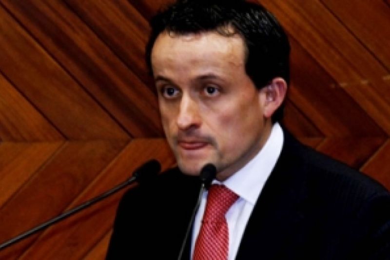 El presidente de la Liga del fútbol mexicano, Mikel Arriola.