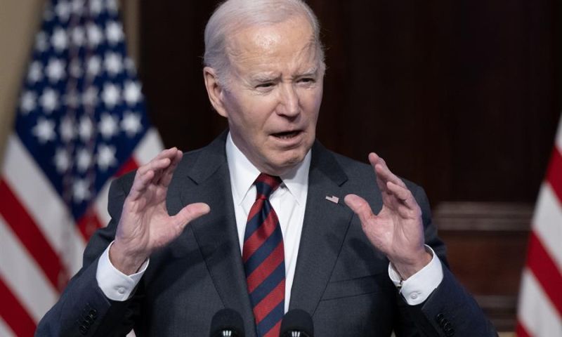 Joe Biden, presidente de Estados Unidos. EFE/EPA/MICHAEL REYNOLDS/Pool 01 271123