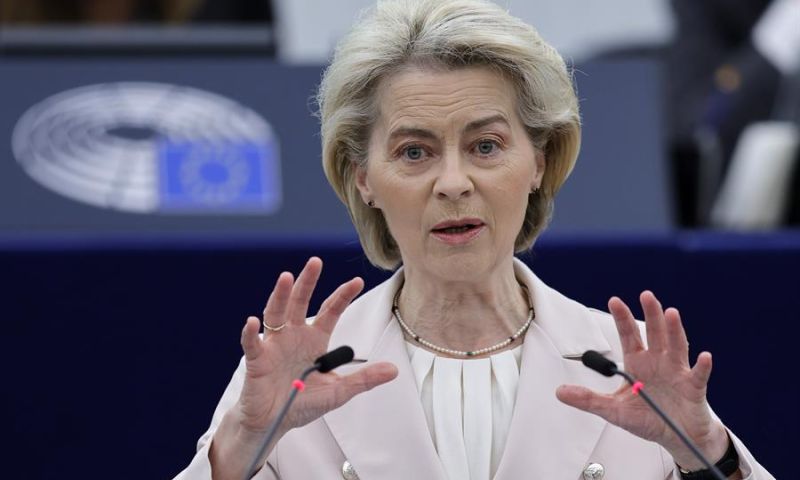 La presidenta de la Comisión Europea, Ursula von der Leyen. EFE/EPA/RONALD WITTEK 01 240424