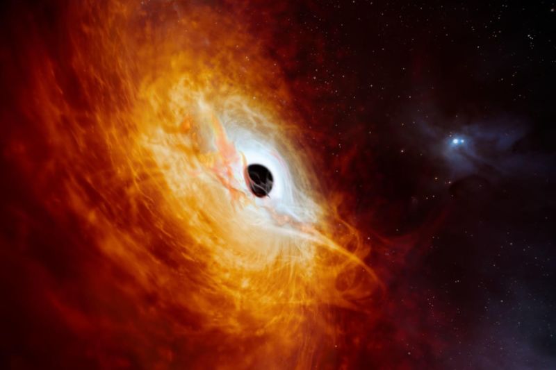 Descubren un agujero negro con el cuásar más rápido y brillante jamás visto 01 200224