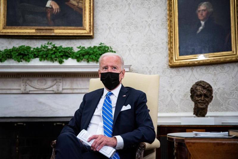 El presidente de EE.UU., Joe Biden, el pasado martes en el Despacho Oval de la Casa Blanca.