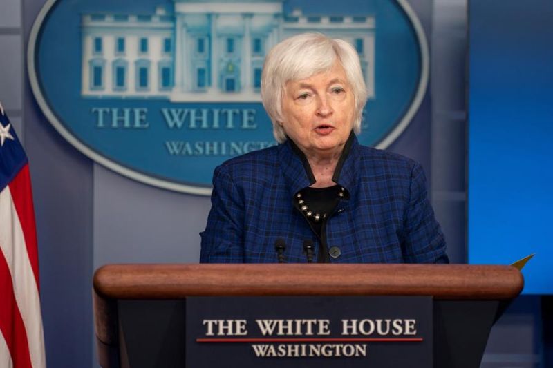 En la imagen, la secretaria del Tesoro de EEUU, Janet Yellen.