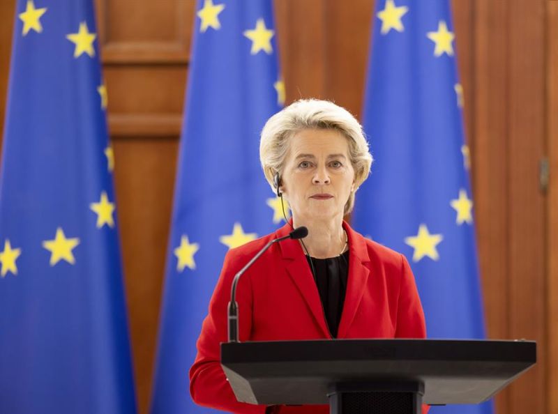 Imagen de archivo de la presidenta de la Comisión Europea, Ursula von der Leyen  01 241122