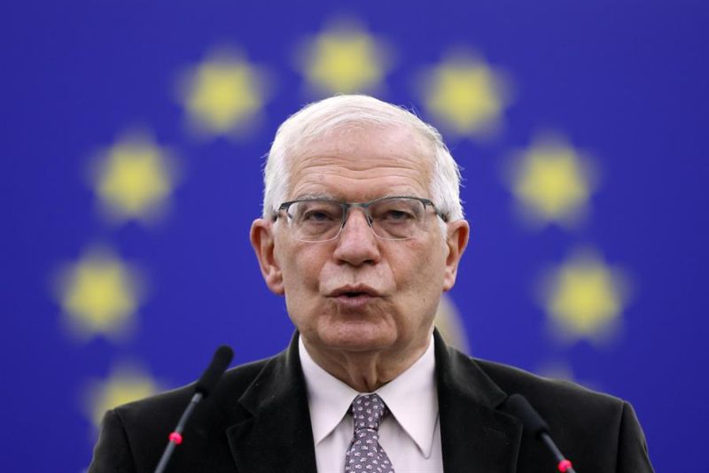 El alto representante de la Unión Europea (UE) para Política Exterior, Josep Borrell, en una comparencia en el Parlamento Europeo, en Estrasburgo, el pasado miércoles. 