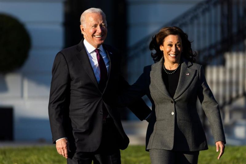 El presidente estadounidense, Joe Biden, y la vicepresidenta estadounidense, Kamala Harris, en una imagen de archivo. 