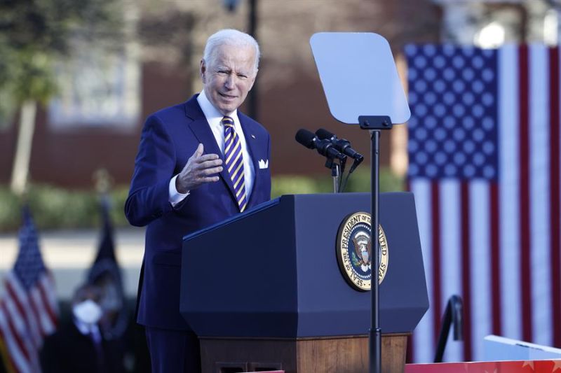 El presidente de Estados Unidos, Joe Biden, fue registrado el pasado 11 de enero, en Atlanta (Georgia, EE.UU.).