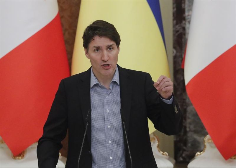 Foto de archivo, tomada el pasado 8 de mayo, en la que se registró al primer ministro de Canadá, Justin Trudeau, quien aseguró este martes que Canadá se convirtió en el primer país en ratificar la solicitud de entrada de Suecia y Finlandia en la OTAN